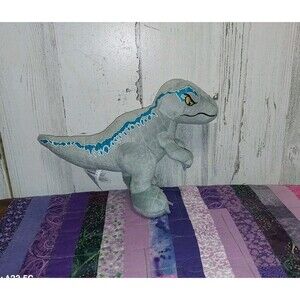 Jurassic World Dominion 7 inch Plush Blue Velociraptor Toy